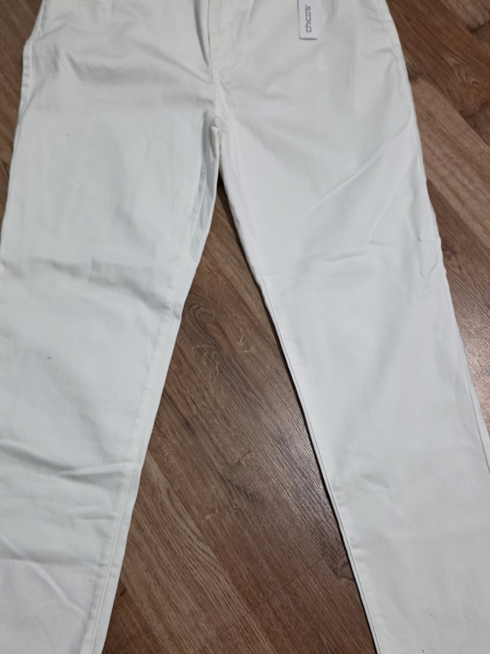 Chico's White Boyfriend Jeans